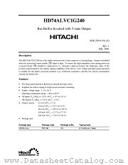 HD74ALVC1G240 datasheet pdf Hitachi Semiconductor