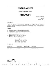 HD74ALVC2G32 datasheet pdf Hitachi Semiconductor