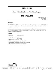 HD151240 datasheet pdf Hitachi Semiconductor