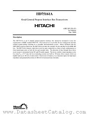 HD75161A datasheet pdf Hitachi Semiconductor