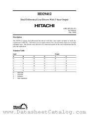 HD29412 datasheet pdf Hitachi Semiconductor