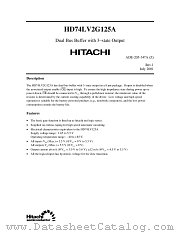 HD74LV2G125A datasheet pdf Hitachi Semiconductor