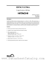 HD74LV1GT86A datasheet pdf Hitachi Semiconductor