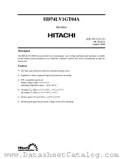 HD74LV1GT04A datasheet pdf Hitachi Semiconductor
