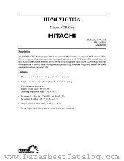 HD74LV1GT02A datasheet pdf Hitachi Semiconductor