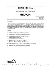 HD74LV1G126A datasheet pdf Hitachi Semiconductor