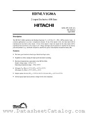 HD74LV1G86A datasheet pdf Hitachi Semiconductor