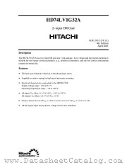 HD74LV1G32A datasheet pdf Hitachi Semiconductor