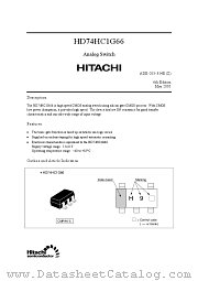 HD74HC1G66 datasheet pdf Hitachi Semiconductor