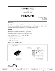 HD74HC1G32 datasheet pdf Hitachi Semiconductor