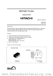 HD74HCT1G66 datasheet pdf Hitachi Semiconductor