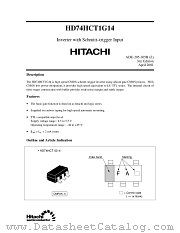 HD74HCT1G14 datasheet pdf Hitachi Semiconductor