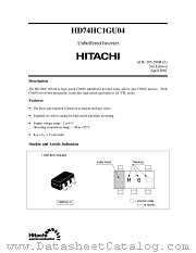 HD74HC1GU04 datasheet pdf Hitachi Semiconductor