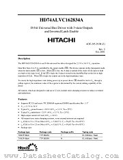 HD74ALVC162834A datasheet pdf Hitachi Semiconductor