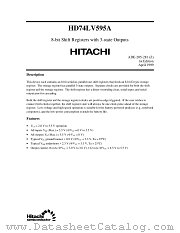 HD74LV595A datasheet pdf Hitachi Semiconductor