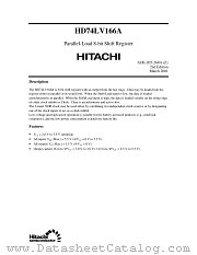 HD74LV166A datasheet pdf Hitachi Semiconductor