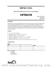 HD74LV125A datasheet pdf Hitachi Semiconductor