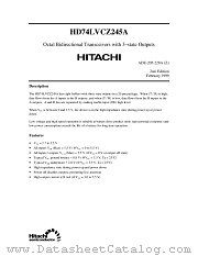 HD74LVCZ245A datasheet pdf Hitachi Semiconductor