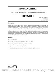 HD74ALVCH16821 datasheet pdf Hitachi Semiconductor