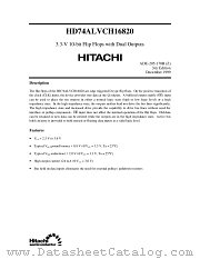 HD74ALVCH16820 datasheet pdf Hitachi Semiconductor