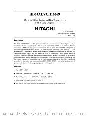 HD74ALVCH16269 datasheet pdf Hitachi Semiconductor