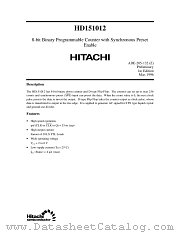 HD151012 datasheet pdf Hitachi Semiconductor