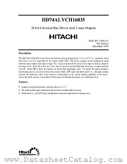HD74ALVCH16835 datasheet pdf Hitachi Semiconductor