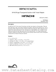 HD74LVC16373A datasheet pdf Hitachi Semiconductor