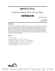 HD74LVC573A datasheet pdf Hitachi Semiconductor