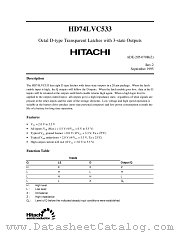 HD74LVC533 datasheet pdf Hitachi Semiconductor
