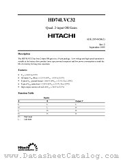 HD74LVC32 datasheet pdf Hitachi Semiconductor