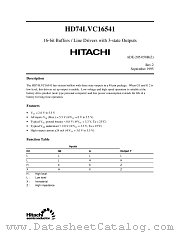 HD74LVC16541 datasheet pdf Hitachi Semiconductor