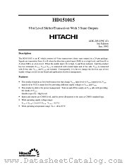HD151015 datasheet pdf Hitachi Semiconductor