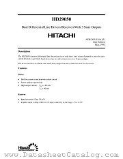 HD29050 datasheet pdf Hitachi Semiconductor