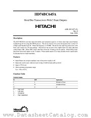 HD74BC645A datasheet pdf Hitachi Semiconductor