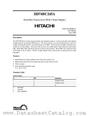 HD74BC245A datasheet pdf Hitachi Semiconductor