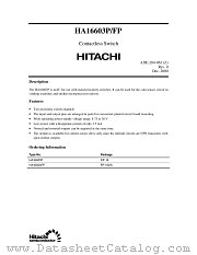HA16603FP datasheet pdf Hitachi Semiconductor