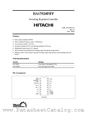 HA17524FP datasheet pdf Hitachi Semiconductor