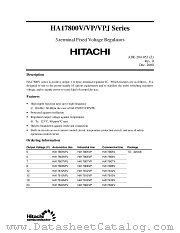 HA17807VPJ datasheet pdf Hitachi Semiconductor