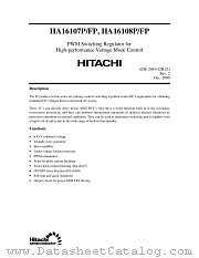 HA16107P datasheet pdf Hitachi Semiconductor