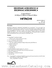 HB289016C4 datasheet pdf Hitachi Semiconductor