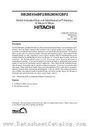 HB28E016BP2 datasheet pdf Hitachi Semiconductor