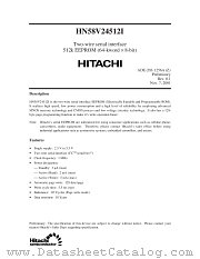 HN58V24512FPI datasheet pdf Hitachi Semiconductor