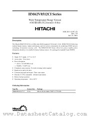 HM62V8512CLTTI datasheet pdf Hitachi Semiconductor