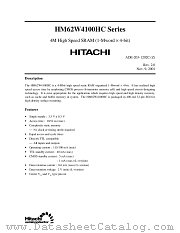 HM62W4100HCJP/HCLJP datasheet pdf Hitachi Semiconductor