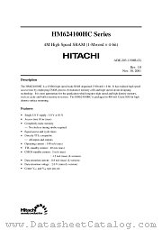 HM624100HCJP/HCLJP datasheet pdf Hitachi Semiconductor