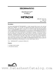 HB288064MM1 datasheet pdf Hitachi Semiconductor