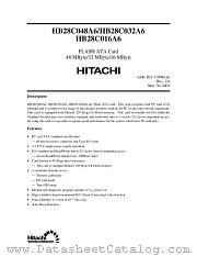 HB28C032A6 datasheet pdf Hitachi Semiconductor