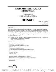 HB28C032C6 datasheet pdf Hitachi Semiconductor