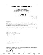 HN58X2404STI datasheet pdf Hitachi Semiconductor